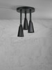 Delta 57140-BL Universal Showering Components H2Okinetic Pendant Raincan Shower Head, Matte Black