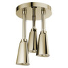 Delta 57140-PN25-L Universal Showering Components H2Okinetic Pendant Raincan Shower Head with LED Light, Polished Nickel