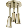 Delta 57140-PN25-L Universal Showering Components H2Okinetic Pendant Raincan Shower Head with LED Light, Polished Nickel