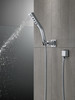Delta 55799-PR Universal Showering Components H2Okinetic 3-Setting Wall Mount Hand Shower, Lumicoat Chrome