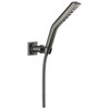 55799-KS-PR Universal Showering Components H2Okinetic 3-Setting Wall Mount Hand Shower, Lumicoat Black Stainless