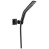 Delta 55799-BL Universal Showering Components H2Okinetic 3-Setting Wall Mount Hand Shower, Matte Black