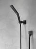 Delta 55799-BL Universal Showering Components H2Okinetic 3-Setting Wall Mount Hand Shower, Matte Black