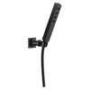 55567-BL Universal Showering Components H2Okinetic Single-Setting Adjustable Wall Mount Hand Shower, Matte Black