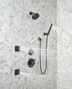Delta 55085-BL Grail Premium Single-Setting Adjustable Wall Mount Hand Shower, Matte Black