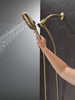 Delta 54910-CZ-PR-PK Universal Showering Components 7-Setting SureDock Magnetic Hand Shower, Lumicoat Champagne Bronze