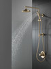 Delta 52688-CZ-PR Universal Showering Components H2Okinetic 3-Setting Raincan Shower Head, Lumicoat Champagne Bronze