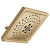 Delta 52684-CZ-PR Universal Showering Components H2Okinetic 3-Setting Raincan Shower Head, Lumicoat Champagne Bronze