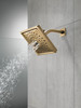 Delta 52684-CZ-PR Universal Showering Components H2Okinetic 3-Setting Raincan Shower Head, Lumicoat Champagne Bronze