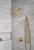 Delta 52684-CZ-PR Universal Showering Components H2Okinetic 3-Setting Raincan Shower Head, Lumicoat Champagne Bronze
