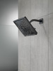 Delta 52684-BL Universal Showering Components H2Okinetic 3-Setting Raincan Shower Head, Matte Black