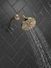 Delta 52668-CZ-PR Universal Showering Components H2Okinetic 5-Setting Contempoary Round Raincan Shower Head, Lumicoat Champagne Bronze