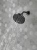 Delta 52668-BL Universal Showering Components H2Okinetic 5-Setting Contemporary Raincan Shower Head, Matte Black