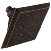 Delta 52664-RB Universal Showering Components H2Okinetic 5-Setting Angular Modern Raincan Shower Head, Venetian Bronze