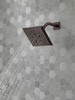 Delta 52664-RB Universal Showering Components H2Okinetic 5-Setting Angular Modern Raincan Shower Head, Venetian Bronze