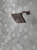Delta 52664-RB Universal Showering Components H2Okinetic 5-Setting Angular Modern Raincan Shower Head, Venetian Bronze