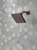 Delta 52664-RB Universal Showering Components H2Okinetic 5-Setting Angular Modern Raincan Shower Head, Venetian Bronze