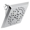 Delta 52664-PR Universal Showering Components H2Okinetic 5-Setting Angular Modern Raincan Shower Head, Lumicoat Chrome