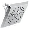 Delta 52664-PR Universal Showering Components H2Okinetic 5-Setting Angular Modern Raincan Shower Head, Lumicoat Chrome