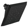 Delta 52664-BL Universal Showering Components H2Okinetic 5-Setting Angular Modern Raincan Shower Head, Matte Black