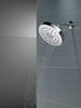 52488-PR Universal Showering Components H2Okinetic 4-Setting Shower Head with UltraSoak, Lumicoat Chrome