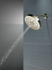 52488-PN-PR Universal Showering Components H2Okinetic 4-Setting Shower Head with Ultrasoak, Lumicoat Polished Nickel