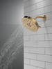 52488-CZ-PR Universal Showering Components H2Okinetic 4-Setting Shower Head with Ultrasoak, Lumicoat Champagne Bronze
