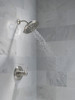 Delta 52487-SS-PR Universal Showering Components H2Okinetic 4-Setting Shower Head with Ultrasoak, Lumicoat Stainless
