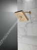 Delta 52484-CZ Universal Showering Components H2Okinetic 4-Setting Shower Head with UltraSoak, Champagne Bronze
