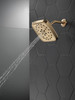 52460-CZ-PR Universal Showering Components H2Okinetic 4-Setting Shower Head with Ultrasoak, Lumicoat Champagne Bronze