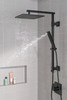 52159-BL25 Universal Showering Components Single-Setting Metal Raincan Shower Head, Matte Black