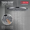 52158-PR25 Universal Showering Components Single-Setting Metal Raincan Shower Head, Lumicoat Chrome