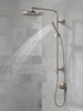 52158-SS-PR25 Universal Showering Components Single-Setting Metal Raincan Shower Head, Lumicoat Stainless