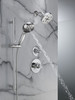 Delta 51584-PR Universal Showering Components 7-Setting Slide Bar Hand Shower with Cleaning Spray, Lumicoat Chrome