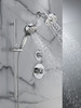 Delta 51584-PR Universal Showering Components 7-Setting Slide Bar Hand Shower with Cleaning Spray, Lumicoat Chrome