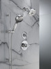 Delta 51584-PR Universal Showering Components 7-Setting Slide Bar Hand Shower with Cleaning Spray, Lumicoat Chrome