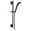 51579-BL Universal Showering Components Single-Setting H2Okinetic Slide Bar Hand Shower, Matte Black