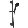 51386-BL Universal Showering Components 3-Setting Slide Bar Handshower, Matte Black