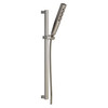 51140-SS-PR Universal Showering Components H2Okinetic Hand Shower 1.75 GPM w/Slide Bar 4S, Lumicoat Stainless