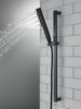 51140-BL Universal Showering Components H2Okinetic Hand Shower 1.75 GPM w/Slide Bar 4S, Matte Black