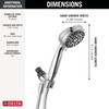 75511Universal Showering Components 5 Setting Hand Shower, Chrome