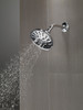 Delta 52669Universal Showering Components H2Okinetic 5-Setting Traditional Raincan Shower Head, Chrome