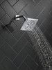 Delta 52664Universal Showering Components H2Okinetic 5-Setting Angular Modern Raincan Shower Head, Chrome