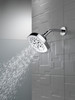 52663Universal Showering Components 5-Setting H2Okinetic Shower Head, Chrome