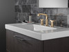 Delta 35587-CZ-PR-DST Tetra Two Handle Widespread Bathroom Faucet, Lumicoat Champagne Bronze