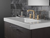 Delta 35587-CZ-PR-DST Tetra Two Handle Widespread Bathroom Faucet, Lumicoat Champagne Bronze