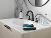 Delta 35775-BLPD-DST Stryke Two Handle Widespread Pull Down Bathroom Faucet, Matte Black