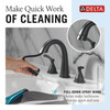 Delta 35775-BLPD-DST Stryke Two Handle Widespread Pull Down Bathroom Faucet, Matte Black