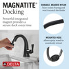 577-BLPD-DST Stryke Single Handle Pull Down Bathroom Faucet, Matte Black