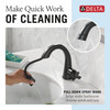 Delta 5776-BLPD-DST Stryke Single Handle Pull Down Bathroom Faucet, Matte Black